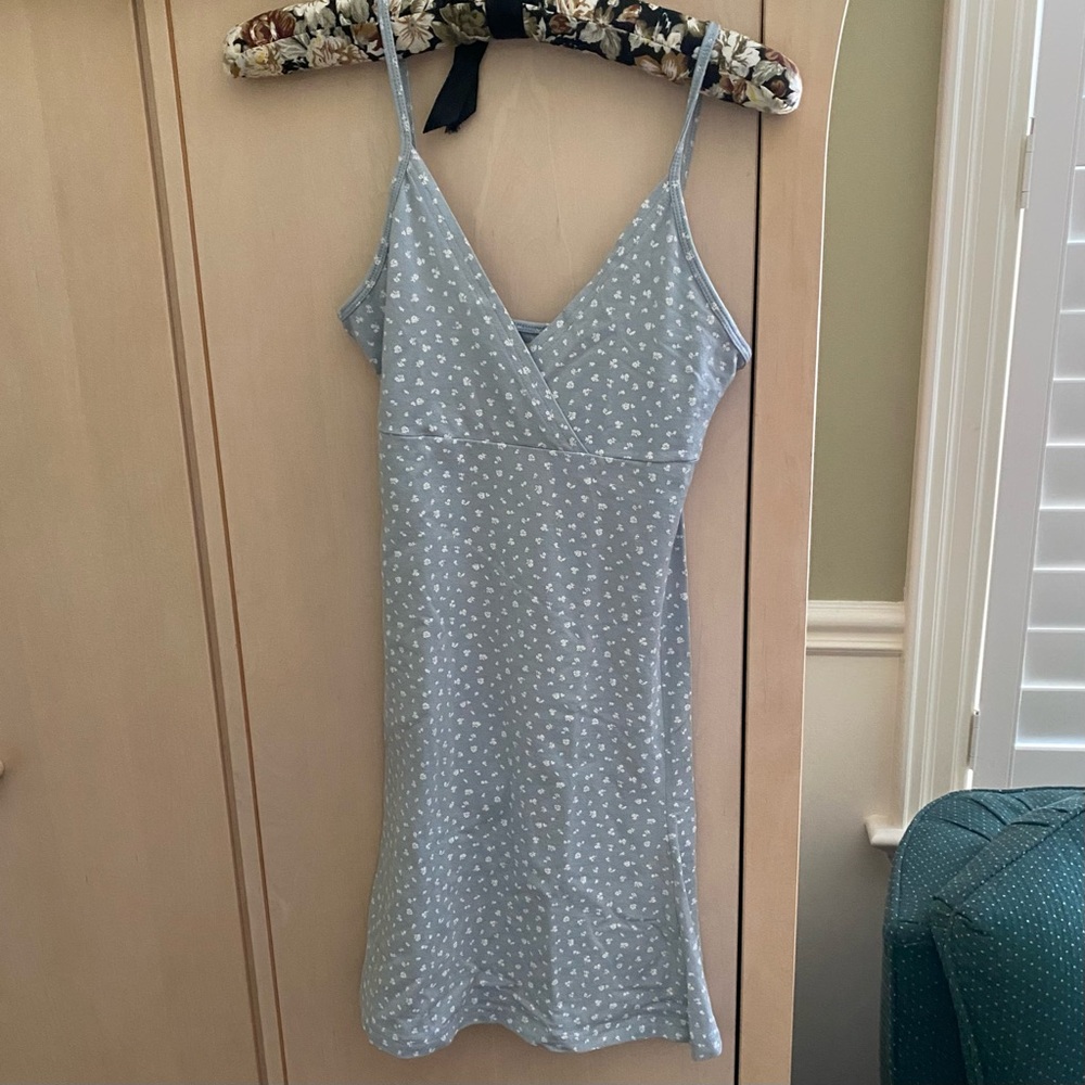 Brandy Melville blue floral dress